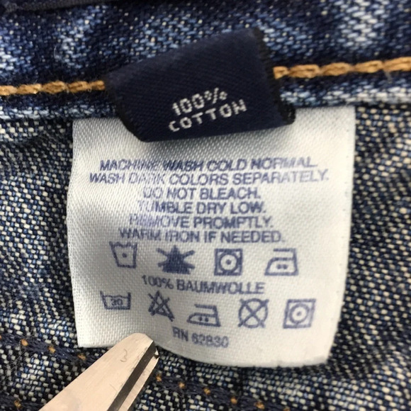 Lands End Mom Jeans Womens 10 Tapered Leg Medium Wash Cotton Denim - Picture 10 of 13